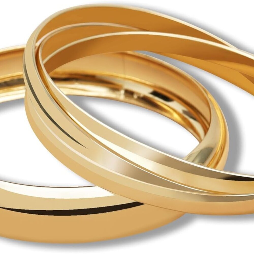 Gold Bangle Bracelets Women Dainty Layered Bangles 14k Gold Jewelry Sets